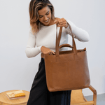 NEW Ida Tote + Baby Kit (Vegan) Tan RRP $259.95