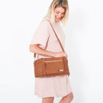 VANCHI Pram Caddy Shoulder Strap - Tan