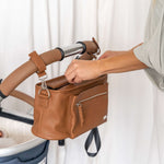 VANCHI Pram Caddy - Pebbled Tan - RRP $89.95