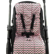 Load image into Gallery viewer, Pram Liner - Pink Mini Chevron - Outlook Baby