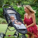 Pram Liner - Grey Chevron - Outlook Baby