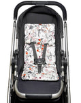Mini Pram Liner with adjustable head support - Enchanted Bunnies RRP $49.95
