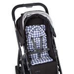 Mini Pram Liner with adjustable head support - Bluestone GIngham RRP $54.95