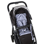 Mini Pram Liner with adjustable head support - Bluestone GIngham RRP $54.95