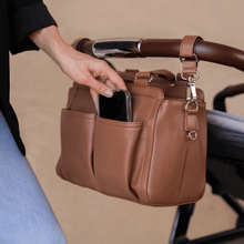 Load image into Gallery viewer, Amelia Convertible Pram Caddy- Tan v2 RRP $139.95