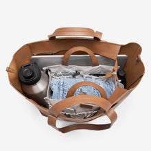 Load image into Gallery viewer, NEW Ida Tote + Organiser (Vegan) Tan RRP $229.90