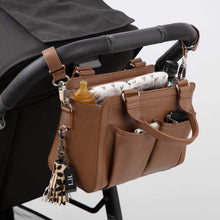 Load image into Gallery viewer, Amelia Convertible Pram Caddy- Tan v2 RRP $139.95