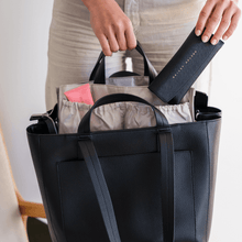 Load image into Gallery viewer, NEW Ida Tote + Organiser (Vegan) Black RRP $229.90