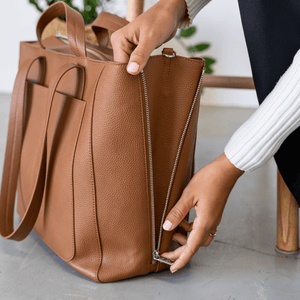 NEW Ida Tote + Organiser (Vegan) Tan RRP $229.90