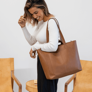 NEW Ida Tote + Organiser (Vegan) Tan RRP $229.90