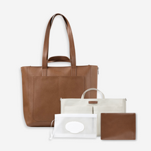 Load image into Gallery viewer, NEW Ida Tote + Baby Kit (Vegan) Tan RRP $259.95