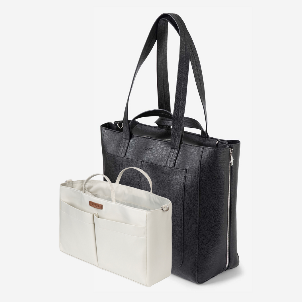 NEW Ida Tote + Organiser (Vegan) Black RRP $229.90