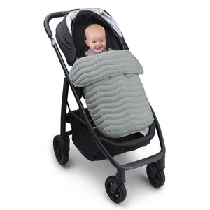 Linen Stay-Put Pram Quilt/Footmuff - Sage Green RRP $99.95