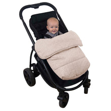 Load image into Gallery viewer, Jersey Cotton Stay-Put Pram Quilt/Footmuff - Wheat