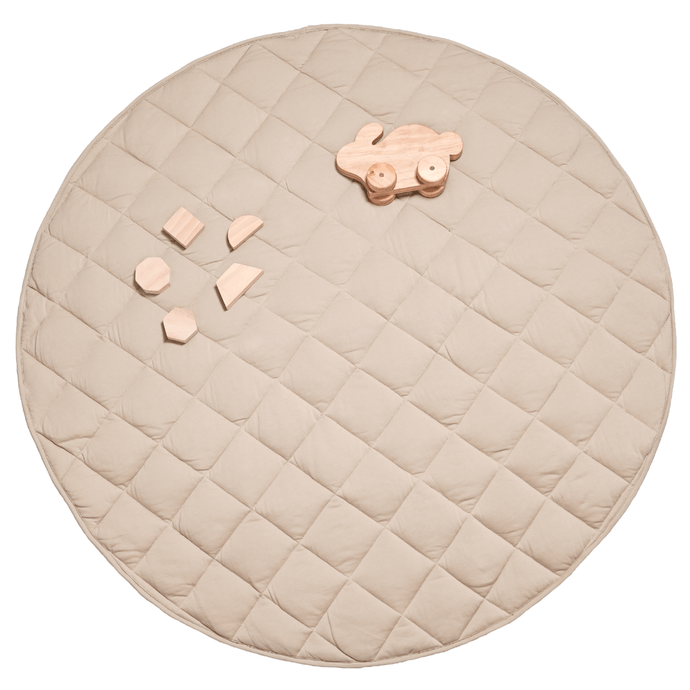 Jersey Quilted Play Mat (Waterproof Backing) - Wheat