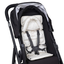 Load image into Gallery viewer, Mini Pram Liner with adjustable head support - Wheat Gingham RRP $49.95