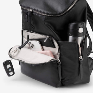 Frankie Everyday Backpack (Leather)  Black RRP $349