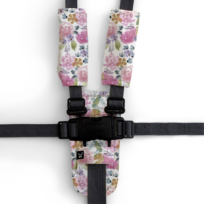 3 Piece Harness Cover Set - Floral Delight - Outlook Baby