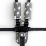 3 Piece Harness Cover Set - Grey Bird - Outlook Baby