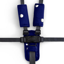 Load image into Gallery viewer, 3 Piece Harness Cover Set - Navy/Silver Spots - Outlook Baby