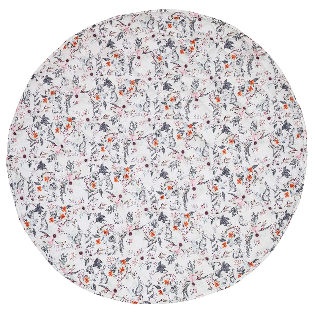 Baby Play Mat Quilted (Waterproof Backing) - Enchanted Bunnies RRP $99.95