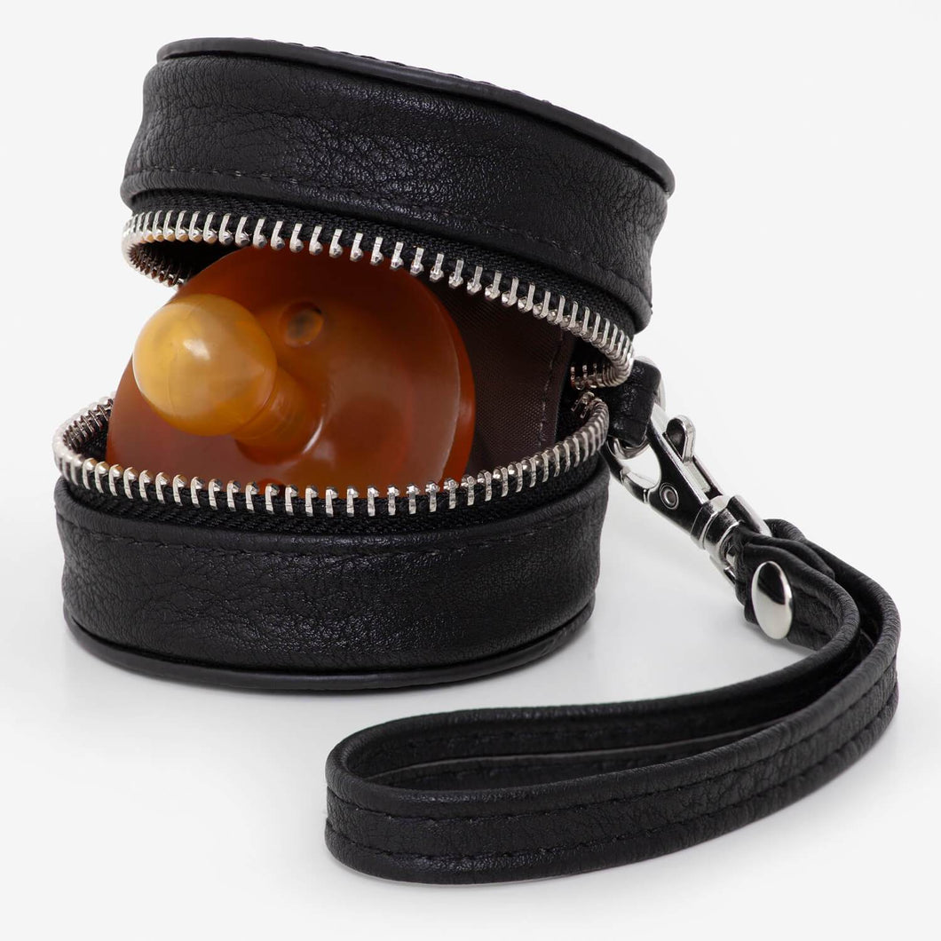 Keep Safe Dummy Saver - Black | Vanchi Nappy Bags | Premium Nappy Bags | For Style Savvy Mums