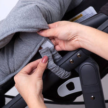 Load image into Gallery viewer, Universal Stay-Put Pram Quilt/Footmuff- Charcoal - Outlook Baby