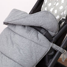Load image into Gallery viewer, Universal Stay-Put Pram Quilt/Footmuff- Charcoal - Outlook Baby