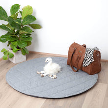 Load image into Gallery viewer, Jersey Quilted Play Mat (Waterproof Backing) - Grey - Outlook Baby