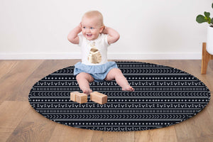 Baby Play Mat Quilted (Waterproof Backing) - Mudcloth RRP $99.95
