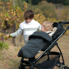 Load image into Gallery viewer, Universal Stay-Put Pram Quilt/Footmuff- Charcoal - Outlook Baby