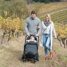 Load image into Gallery viewer, Universal Stay-Put Pram Quilt/Footmuff- Charcoal - Outlook Baby
