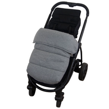 Load image into Gallery viewer, Universal Stay-Put Pram Quilt/Footmuff - Light Grey - Outlook Baby