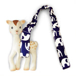 Toy Strap - Navy Elephants - Outlook Baby