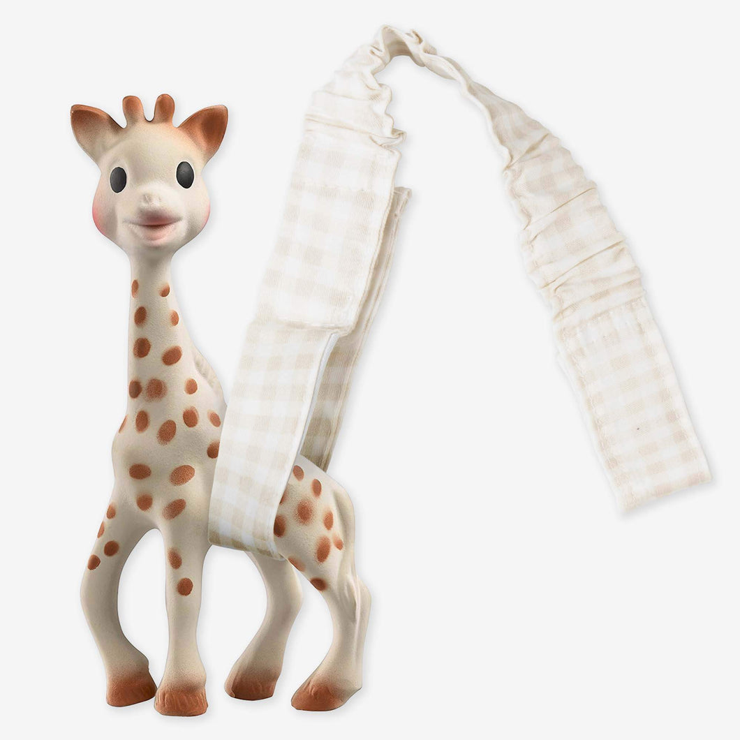 Toy Strap - Wheat Gingham RRP $9.95