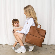 Load image into Gallery viewer, Pre-Order June The Emmy Backpack (Vegan) Tan RRP $209.95