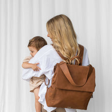 Load image into Gallery viewer, Pre-Order June The Emmy Backpack (Vegan) Tan RRP $209.95
