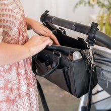 Load image into Gallery viewer, UPDATED Amelia Convertible Pram Caddy- Black v2 RRP $129.95