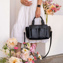 Load image into Gallery viewer, UPDATED Amelia Convertible Pram Caddy- Black v2 RRP $129.95