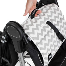 Load image into Gallery viewer, Pram Liner - Grey Chevron - Outlook Baby