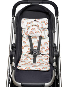 Mini Pram Liner with adjustable head support - Rainbows RRP $49.95