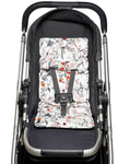 Mini Pram Liner with adjustable head support - Enchanted Bunnies RRP $49.95