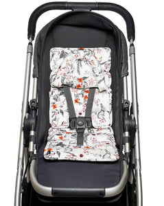 Mini Pram Liner with adjustable head support - Enchanted Bunnies RRP $49.95