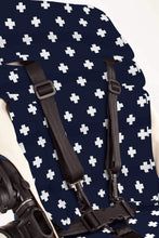 Load image into Gallery viewer, Pram Liner - Navy Crosses - Outlook Baby